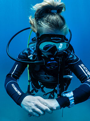 scuba diver Melanie Benz