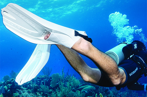 Diving in GO Travel Fins